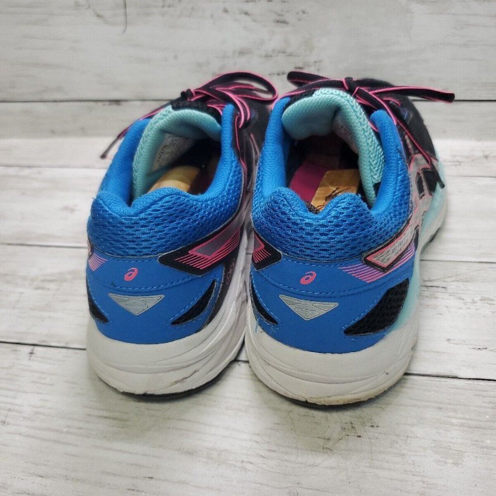 Asics Gel Contend 3 Running Shoes Sneakers T5G7N Womens Size 9 Black Blue P/T - Picture 4 of 14